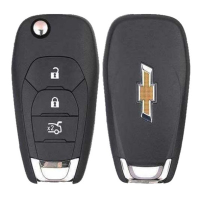 Chevrolet 3 Button Remote Flip Key LXP-T004, 13513042, 433 MHz - Refurbished, Grade A