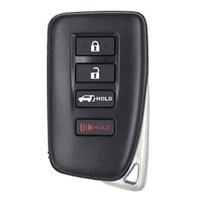 Lexus 4 Button Proximity Smart Key HYQ14FLB, 89904-0E190, 315 MHz - Refurbished, Recase