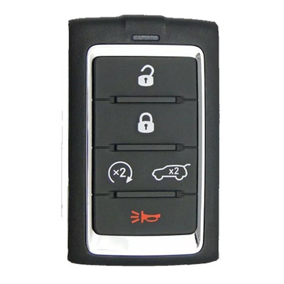 Jeep 5 Button Smart Key Shell Replacement Case M3NWXFOB1, 68377534AB -Aftermarket