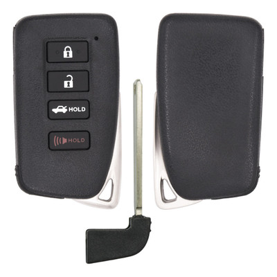 Lexus 4 Button Smart Key Shell Replacement Case HYQ14FBA, HYQ14FLB - Aftermarket