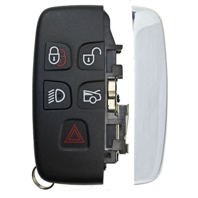 Land Rover, Jaguar 5 Button Smart Key Shell Replacement Case KOBJTF10A - Aftermarket