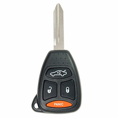 Chrysler, Dodge, Jeep 4 Button Remote Head Key Shell Replacement Case KOBDT04A - Aftermarket