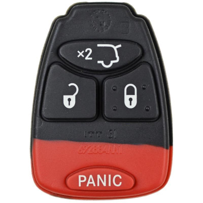 Chrysler, Dodge, Jeep 4 Button Replacement Pad with Hatch OHT692427AA/M3N5WY72XX