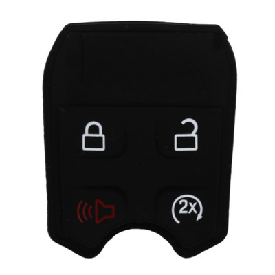 Ford, Lincoln 4 Button New-Style Remote Head Key Replacement Button Pad CWTWB1U793, 164-R8064, 164-R8067 - Aftermarket