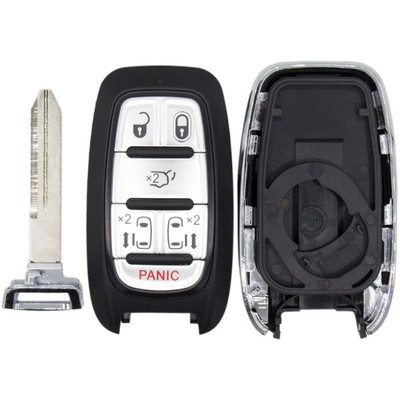 Chrysler Pacifica Smart Key Shell, Buttons, and Blade   No Electronics   6 Button