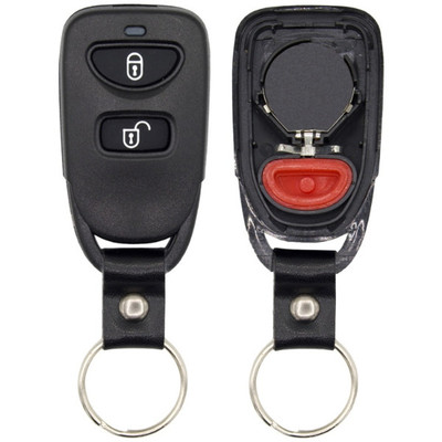 Hyundai, Kia 3 Button Remote Case and Pad Replacement Shell PINHA-T038, PLNHM-T002 - Aftermarket