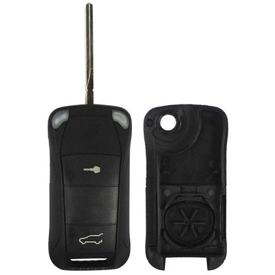 Porsche 3 Button Flip Key Shell Replacement
