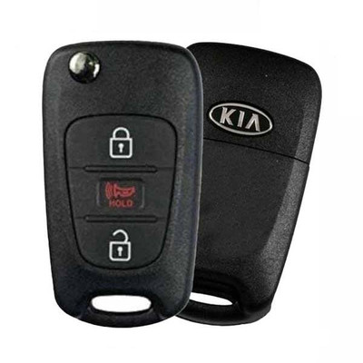 Canadian Version - Kia 3 Button Remote Flip Key NY0SEKSAM11ATX (AM11MY), 95430-2K240, 315 MHz - Refurbished, Grade A