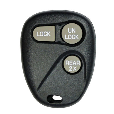 Chevrolet, GMC 3 Button Remote with Rear 2x AB01502T, 16245105, 315 MHz - Aftermarket