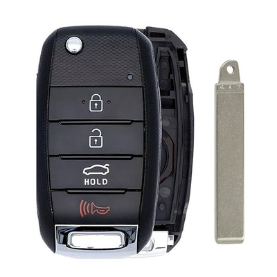 Kia 4 Button Flip Key Replacement Shell and Blade SY5JFRGE04