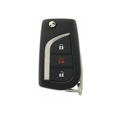 3 Button Replacement Shell for Toyota Remote GQ4-73T, Standard Aftermarket