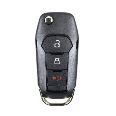 Ford 3 Button Center Mill Remote Flip Key N5F-A08TBLP, 164-R8334, 433 MHz - Refurbished, Recase