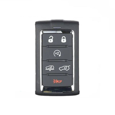 Keyless2Go Replacement Jeep 6 Button Smart Key, M3NWXFOB1, 68516738AA, 433 MHz, Premium Aftermarket