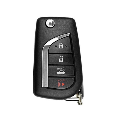 Canadian Version - Toyota 4 Button Remote Flip Key HYQ12BFH, 89070-02E00, 315 MHz - Refurbished, Recase