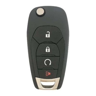 Chevrolet 4 Button Remote Flip Key LXP-T004 13522770, 433 MHz - Refurbished, Recase