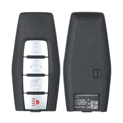 Mitsubishi 4-Button Smart Key KR5MTXN1, 8637C254, 433 MHz, Standard Aftermarket