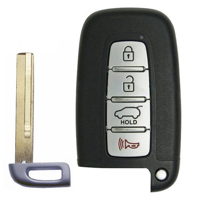 Hyundai 4 Button Smart Key with HY18 High-Security Blade SY5HMFNA04, 95440-2V100, 315 MHz - Refurbished, Recase