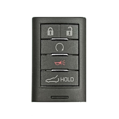 Chevrolet Corvette 5 Button Smart Key Shell Replacement Case NBGGD9C04, 23465951 - Aftermarket