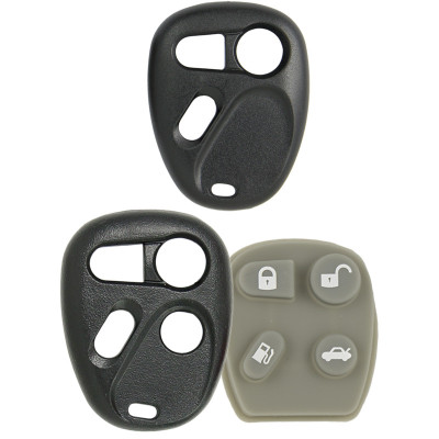 Locksmith Essential Replacement GM Remote 3 &amp; 4 Button Shell and 4 Button Pad KOBUT1BT - Aftermarket