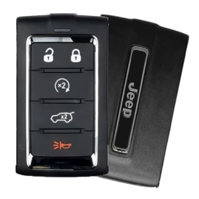 Jeep 5 Button Smart Key 2BAHD-KFW1, 68577124AB, 433 MHz - Refurbished, Grade A