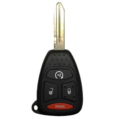 Chrysler/Dodge/Jeep 4 Button Remote Head Key KOBDT04A 5179513AA, 56038751AE, 56038751AH, 68002316AA, 68002316AB, 68003659AA - Refurbished Recase