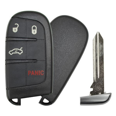 Dodge 4 Button Smart Key M3N-40821302 68051387AH 433 MHz - Refurbished, Recase