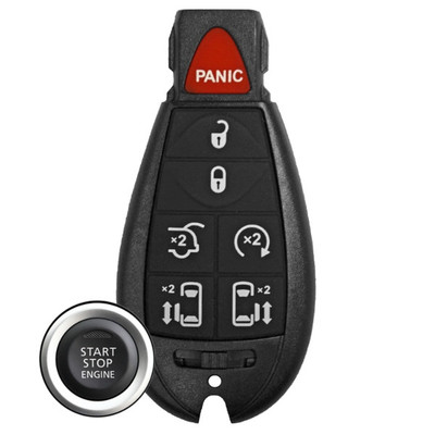 Chrysler 7 Button Prox Fobik Remote IYZ-C01C, 5026590, 433 MHz - Refurbished, Grade A