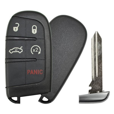 Chrysler 5 Button Smart Key M3N-40821302 56046759AF 433 MHz - Refurbished, Recase