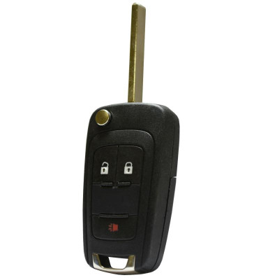 GM 3 Button Remote Flip Key KR55WK50073, 13579221, 315 MHz - Refurbished, Recase