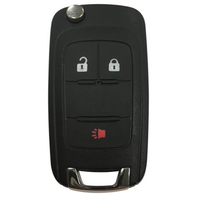 Chevrolet 3 Button Remote Flip Key KR55WK50073, 13579221, 315 MHz - Refurbished, Grade A
