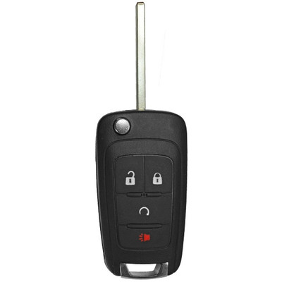 GM 4 Button Non-Peps Remote Flip Key AVL-B01T1AC - Refurbished, Recase