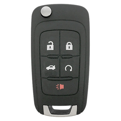 Chevrolet 5 Button Remote Flip Key KR55WK50073, 13585688, 315 MHz - Refurbished, Grade A