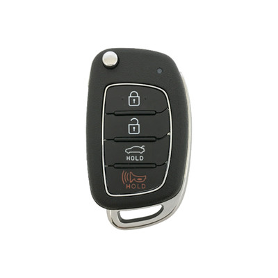 Canadian Version - Hyundai 4 Button Remote Flip Key TQ8-RKE-4F16, 95430-C1010, 433 MHz - Refurbished, Grade A