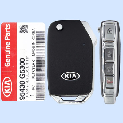 Kia 4 Button Remote Flip Key SY5SKRGE04, 95430-G5300, 433 MHz - New, OEM
