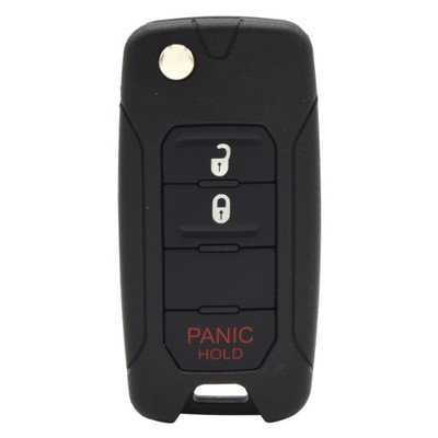 Jeep, Fiat 3 Button Remote Flip Key 2ADFTF15AM433TX, 68296748AA, 433 MHz - Aftermarket (DL) - Closeout