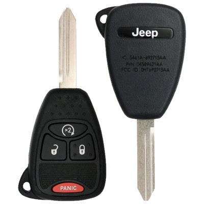 Jeep 4 Button Remote Head Key OHT692713AA, 68039414AE, 315 MHz - New, OEM