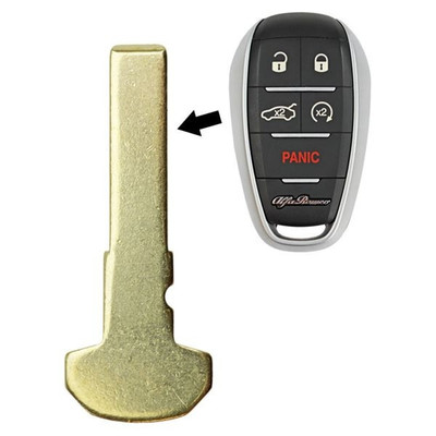 Alfa Romeo Emergency Insert Key Blade 68465851AA, SIP22 - Aftermarket