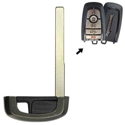 Ford Brushed Chrome Side Mill Emergency Insert Key Blade 164-R8175, HU101 - Aftermarket