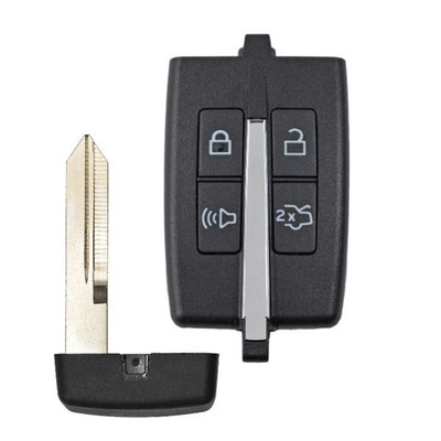 Ford, Lincoln 4 Button Smart Key Case and Pad Replacement Shell M3N5WY8406, 164-R7032, 164-R7034 - Aftermarket