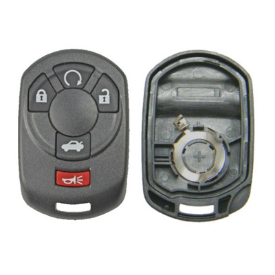 Cadillac 5 Button Remote Case and Pad M3N65981403, 15212383 - Aftermarket