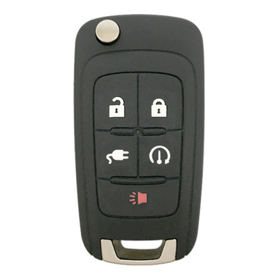Chevrolet Volt 5 Button Flip Key Replacement Case & Blade