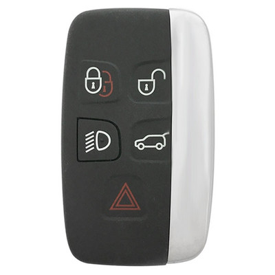 Jaguar, Land Rover 5 Button Smart Key Case and Pad Replacement Shell KOBJTF10A, BJ32-15K601-CB - Aftermarket