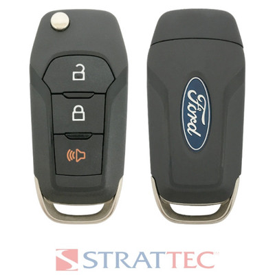 Strattec (5939651) Ford 3 Button Center Mill Remote Flip Key N5F-A08TAA, 164-R8269, 315 MHz - New, OEM