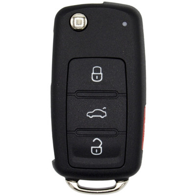 Volkswagen 4 Button Non-Prox Remote Flip Key NBGFS93N, 5K0837202BJ, 315 MHz - Aftermarket