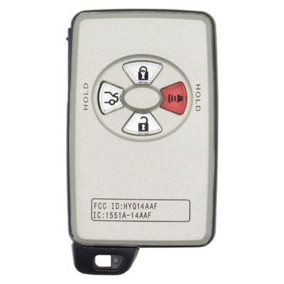 Toyota 4 Button Proximity Smart Key HYQ14AAF, 89904-07030, 315 MHz - Aftermarket
