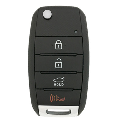 Kia 4 Button Flip Key Replacement Case with White Symbols OSLOKA-875T, 95430-A7200
