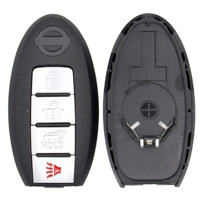Nissan/Infiniti 4 Button Smart Key Case with Transponder Insert