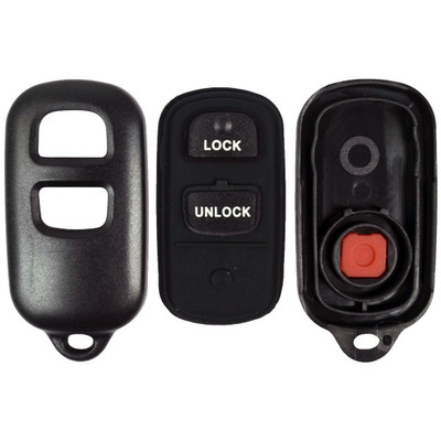 Toyota 3 Button Remote Case and Pad Replacement Shell GQ43VT14T, 89742-06010 - Aftermarket