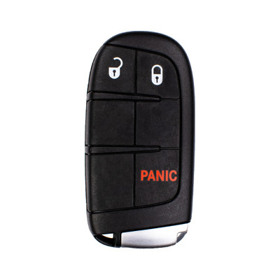 Dodge, Jeep 3 Button Smart Key M3N-40821302, 68066349AA, 433 MHz - Refurbished, Recase