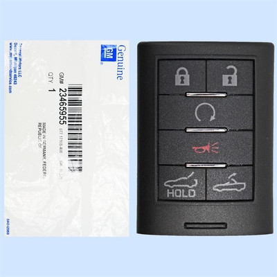 Chevrolet Corvette 6 Button Smart Key NBGGD9C04, 23465955, 433 MHz - New OEM